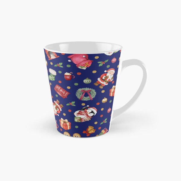 Item preview, Watercolor Christmas on Dark Blue  designed and sold by KSimpson838.