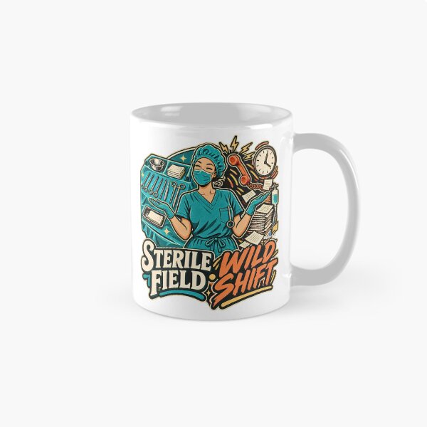 Item preview, OR Nurse Sterile Field Wild Shift designed and sold by EvergreenPark - Tee Studio.