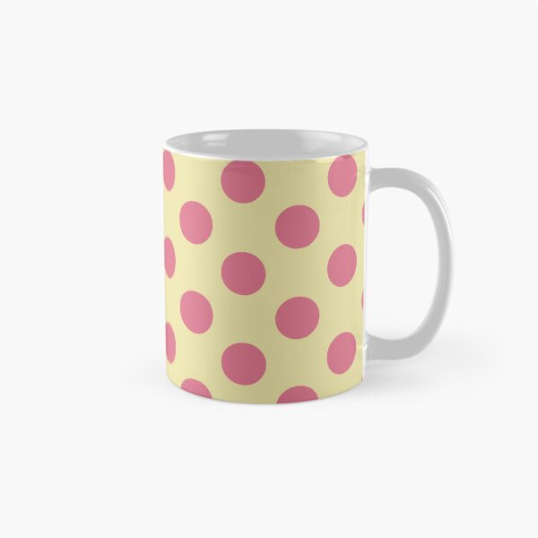 Item preview, Large pink polka dots on yellow designed and sold by Nolan6.