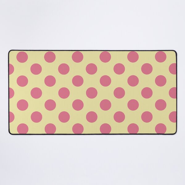 Item preview, Large pink polka dots on yellow designed and sold by Nolan6.