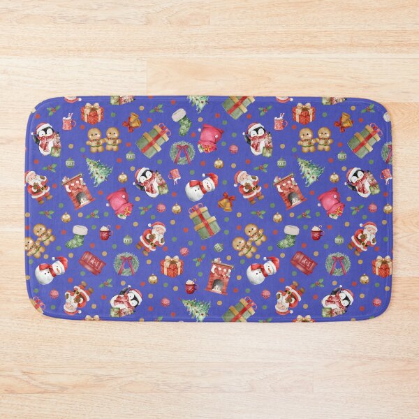Item preview, Watercolor Christmas on Blue  designed and sold by KSimpson838.
