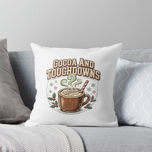 Item preview, Cocoa And Touchdowns Shirt | Funny Christmas Football Cocoa Mug T-Shirt designed and sold by FitEnvy.