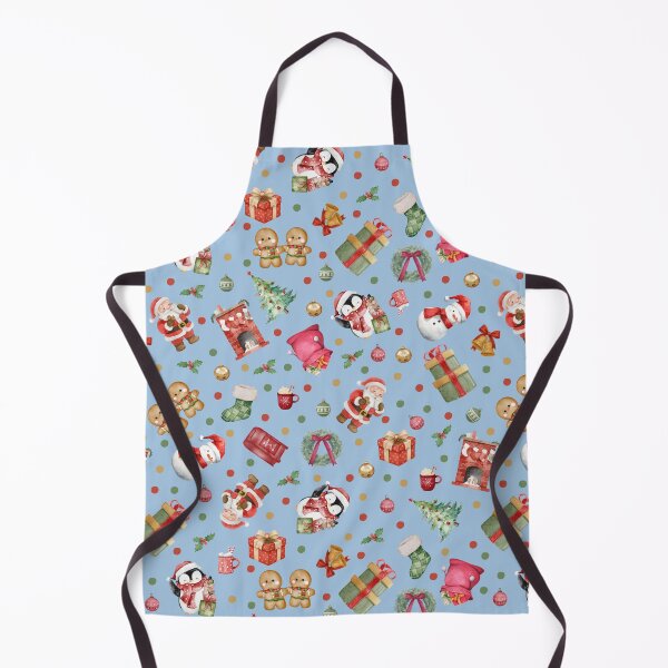 Item preview, Watercolor Christmas on Light Blue designed and sold by KSimpson838.