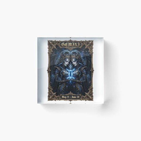 Item preview, Gothic Gemini Demon Twin Queens - Air Zodiac | May 21 - June 20 designed and sold by Csaba1983.