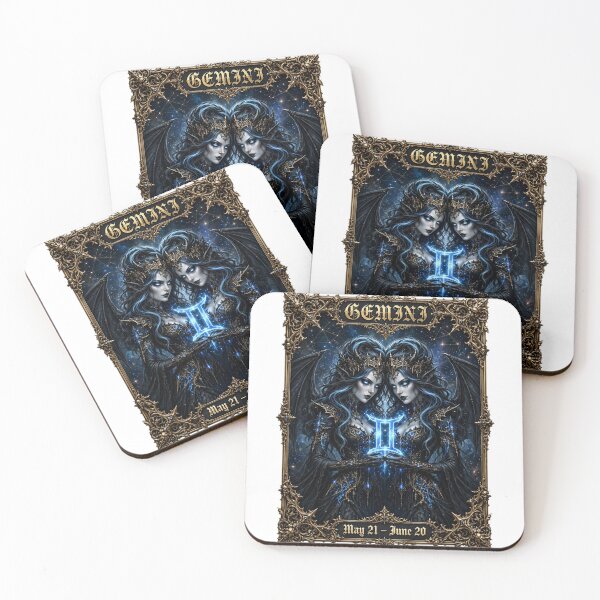 Item preview, Gothic Gemini Demon Twin Queens - Air Zodiac | May 21 - June 20 designed and sold by Csaba1983.
