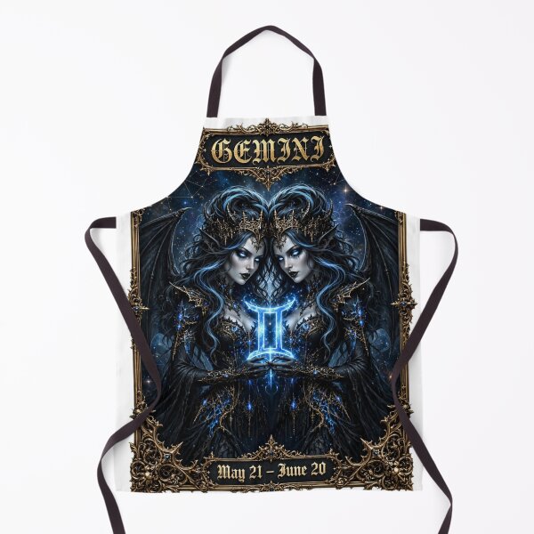 Item preview, Gothic Gemini Demon Twin Queens - Air Zodiac | May 21 - June 20 designed and sold by Csaba1983.
