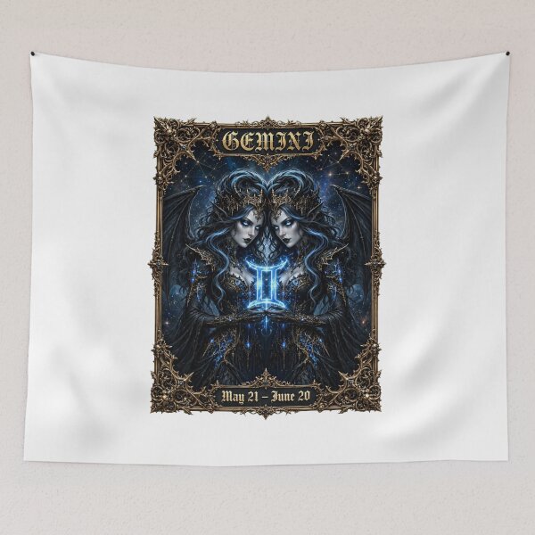 Item preview, Gothic Gemini Demon Twin Queens - Air Zodiac | May 21 - June 20 designed and sold by Csaba1983.