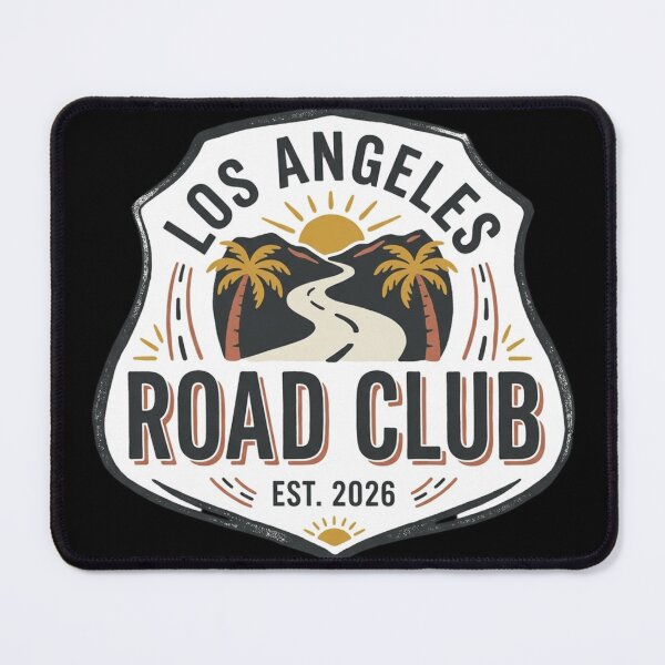 Item preview, Los Angeles Road Club Highway Shield Badge Art designed and sold by mood-draftsman.