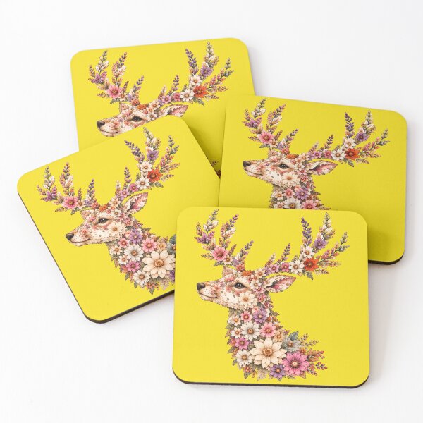 Item preview, Floral Deer in Autumn Wildflowers designed and sold by Ania & Maxiu.