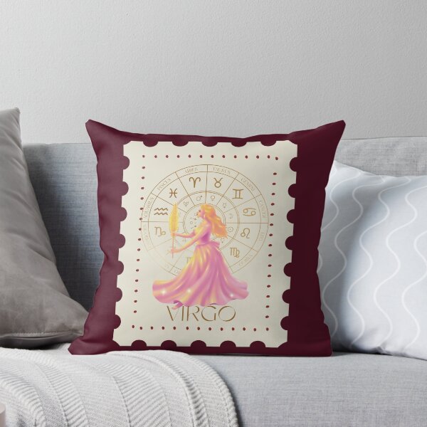 Item preview, Virgo Zodiac Stamp – Celestial Vintage Astrology Art designed and sold by CozyMuse.