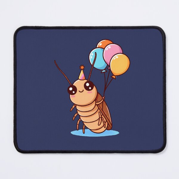 Item preview, Party Time Cockroach: Kawaii Bug with Balloons Insect Birthday Card 2 designed and sold by Gay-Koala.