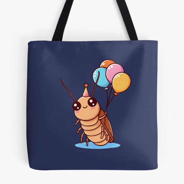 Item preview, Party Time Cockroach: Kawaii Bug with Balloons Insect Birthday Card 2  designed and sold by Gay-Koala.