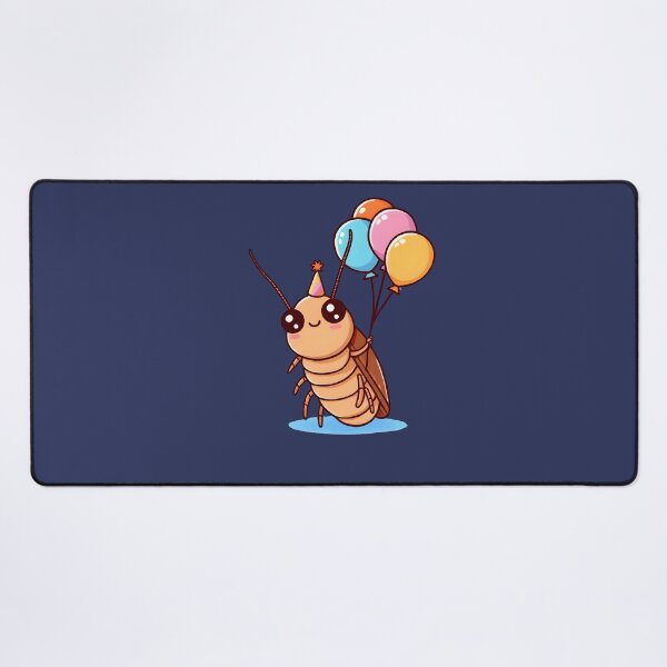 Item preview, Party Time Cockroach: Kawaii Bug with Balloons Insect Birthday Card 2 designed and sold by Gay-Koala.