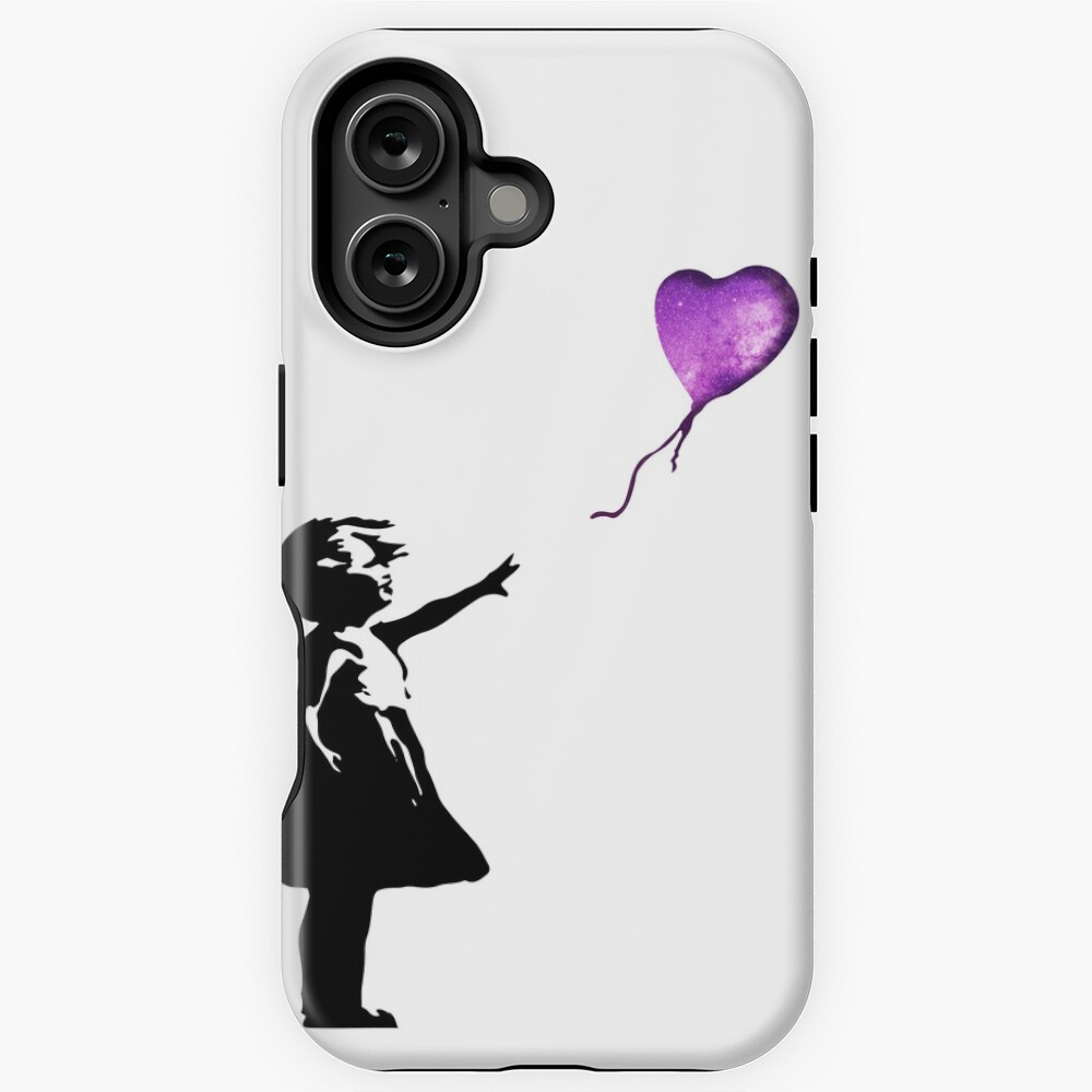 Banksy - Girl with balloon purple