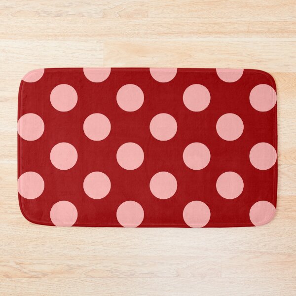 Item preview, Large pink polka dots on red designed and sold by Nolan6.