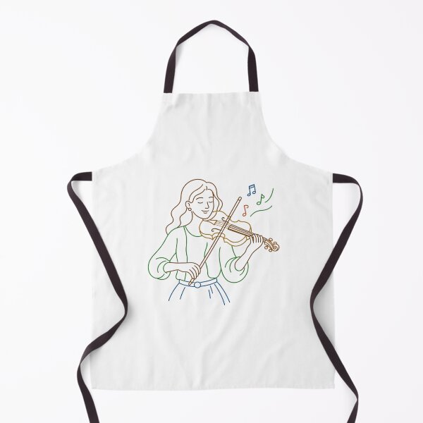 Item preview, Violin Girl Line Art | Female Violinist Design For Violin Player designed and sold by StyxIND.