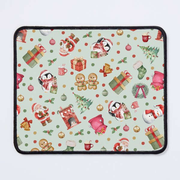 Item preview, Watercolor Christmas on Pale Green  designed and sold by KSimpson838.