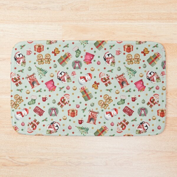 Item preview, Watercolor Christmas on Pale Green  designed and sold by KSimpson838.