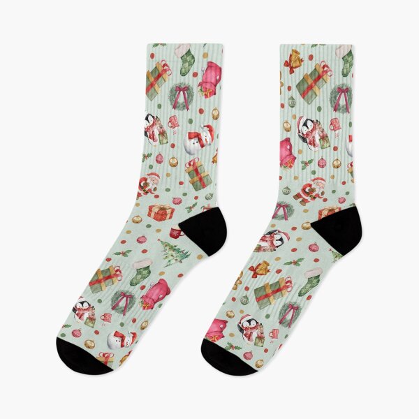 Item preview, Watercolor Christmas on Pale Green  designed and sold by KSimpson838.