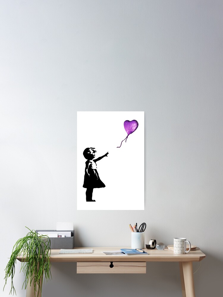 BANKSY Girl with Balloon purple WCP特別COA BANKSY Girl with Balloon PURPLE WCP特別COA PURPLE WCP特別COA