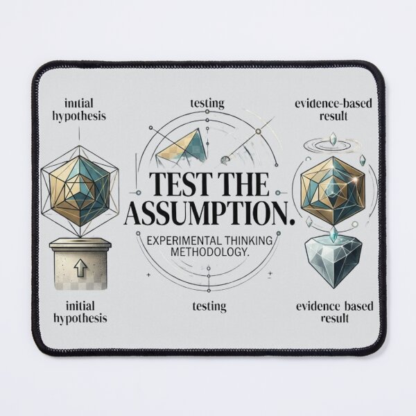 Item preview, Test the Assumption Scientific Research Experimental Science Design designed and sold by Amr Darwish Graphic designer.