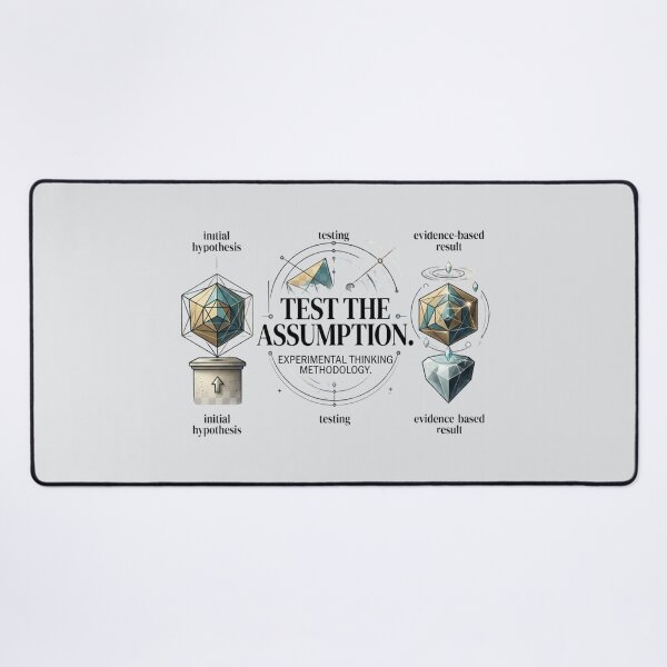 Item preview, Test the Assumption Scientific Research Experimental Science Design designed and sold by Amr Darwish Graphic designer.
