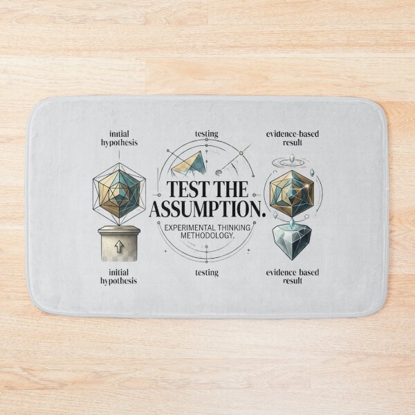 Item preview, Test the Assumption Scientific Research Experimental Science Design designed and sold by Amr Darwish Graphic designer.