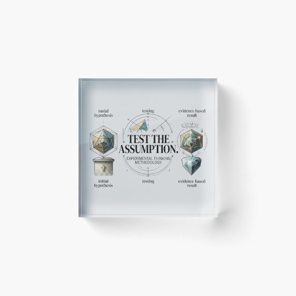 Item preview, Test the Assumption Scientific Research Experimental Science Design designed and sold by Amr Darwish Graphic designer.