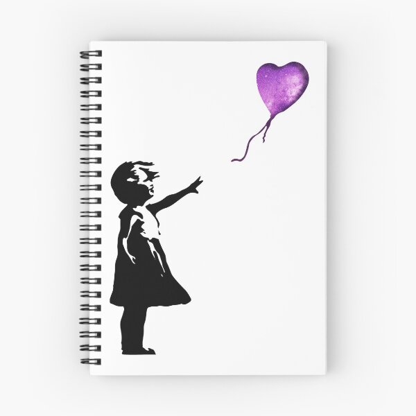 Item preview, Banksy - Girl with balloon purple designed and sold by DylanJaimz.