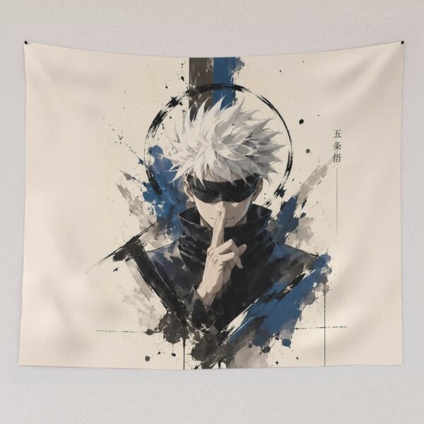 Item preview, Gojo Satoru Ink Splash Art – Jujutsu Kaisen Blindfold Pose designed and sold by frantuliuss.