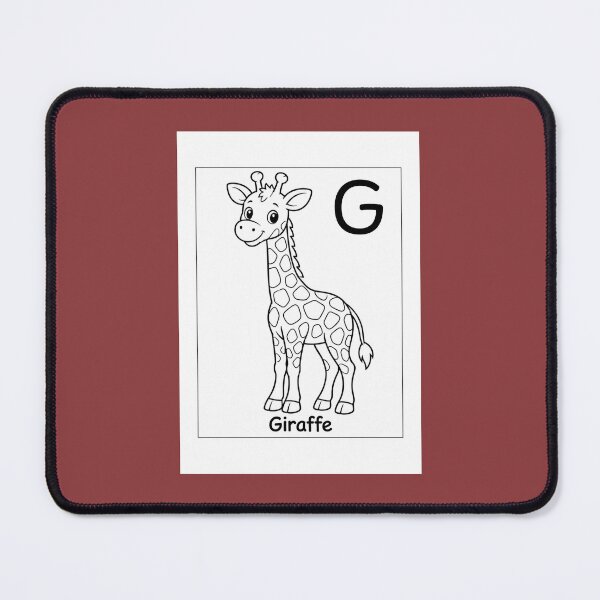 Item preview, Giraffe Letter G Design designed and sold by ZedColors.