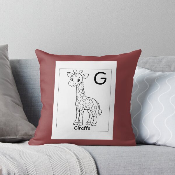 Item preview, Giraffe Letter G Design designed and sold by ZedColors.