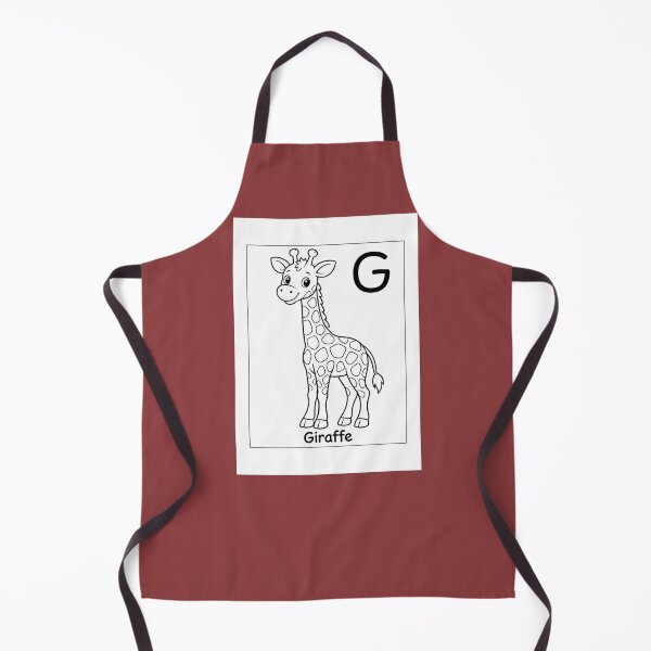 Item preview, Giraffe Letter G Design designed and sold by ZedColors.