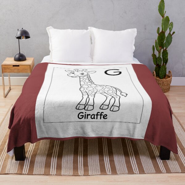 Item preview, Giraffe Letter G Design designed and sold by ZedColors.
