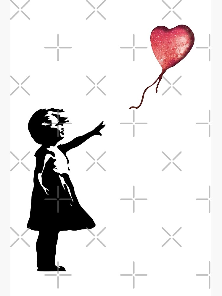 Banksy - Girl with balloon red by DylanJaimz