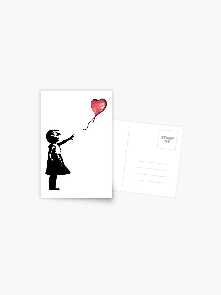 Banksy - Girl with balloon red