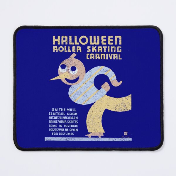 Item preview, Halloween Roller Skating Carnival Poster - Art Deco WPA Design designed and sold by Roger-C.