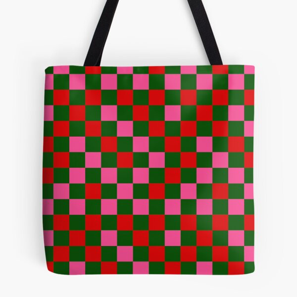Item preview,  Red Pink and Green Checkered  Design   designed and sold by PatternTitan.