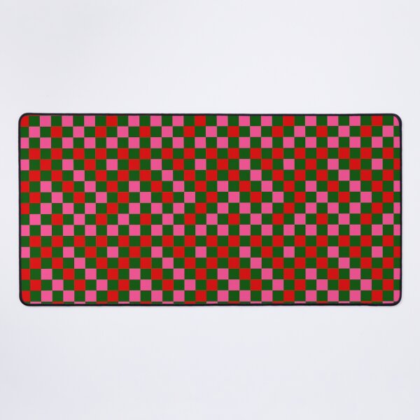 Item preview,  Red Pink and Green Checkered  Design   designed and sold by PatternTitan.