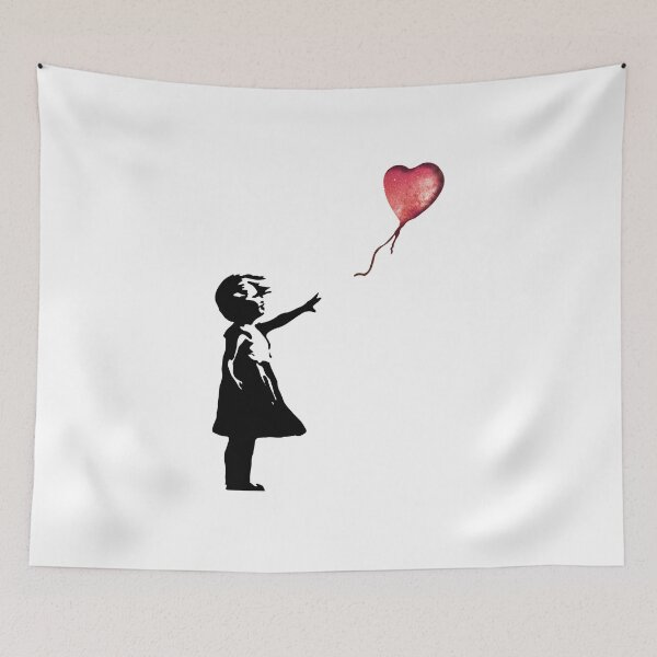 Item preview, Banksy - Girl with balloon red designed and sold by DylanJaimz.