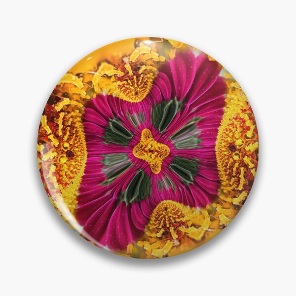 Item preview, Magenta and Gold Floral Mandala designed and sold by SilentBloomLab.