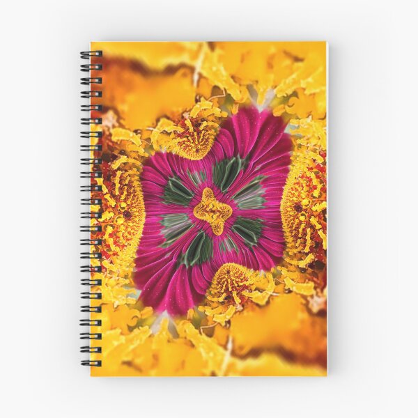 Item preview, Magenta and Gold Floral Mandala designed and sold by SilentBloomLab.