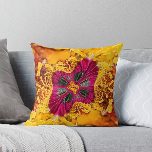 Item preview, Magenta and Gold Floral Mandala designed and sold by SilentBloomLab.