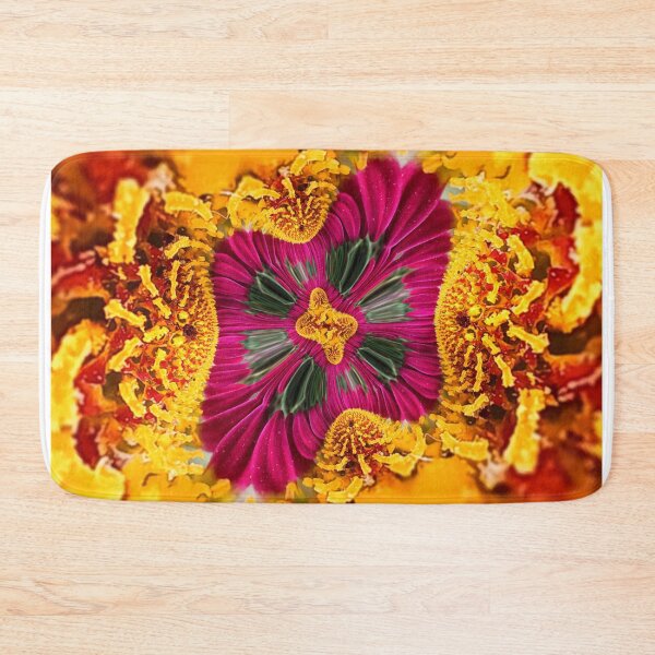 Item preview, Magenta and Gold Floral Mandala designed and sold by SilentBloomLab.