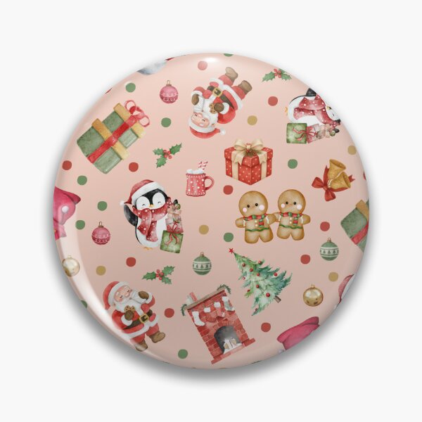 Item preview, Watercolor Christmas on Pale Orange  designed and sold by KSimpson838.