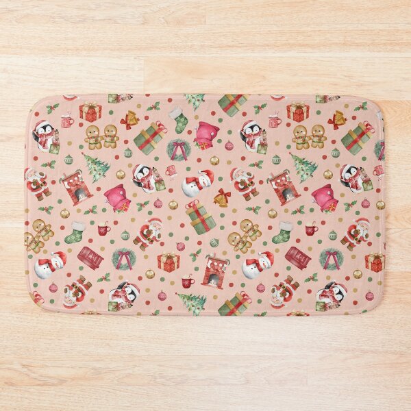Item preview, Watercolor Christmas on Pale Orange  designed and sold by KSimpson838.