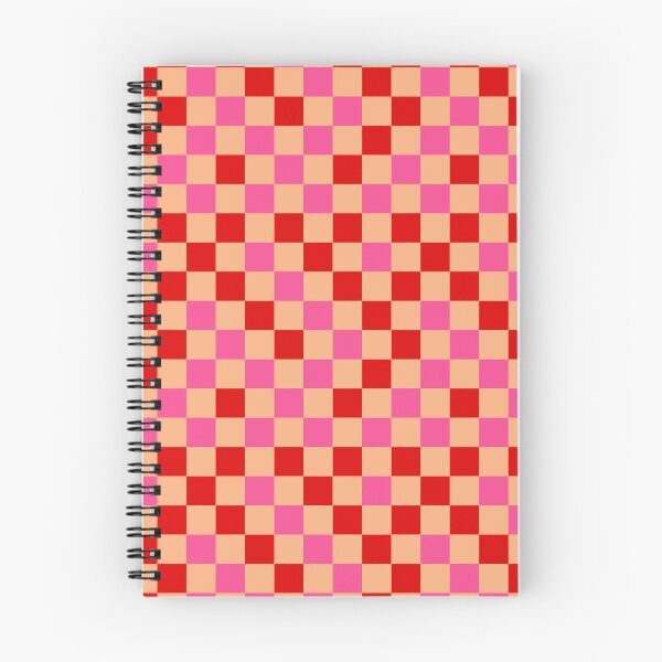 Item preview, Red Pink and Orange Checkered  Design   designed and sold by PatternTitan.