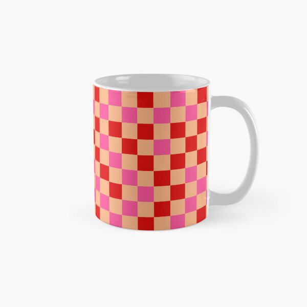 Item preview, Red Pink and Orange Checkered  Design   designed and sold by PatternTitan.