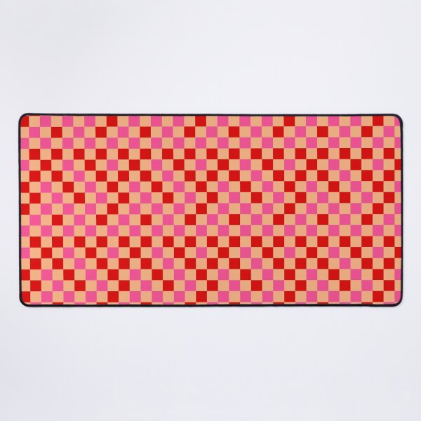 Item preview, Red Pink and Orange Checkered  Design   designed and sold by PatternTitan.