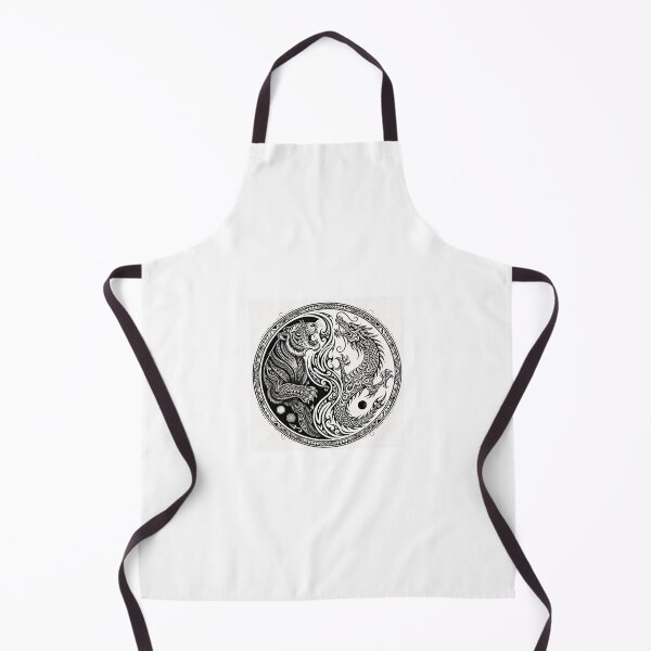 Item preview, Yin Yang Tiger Dragon Tribal Tattoo Balance Yin Yang Symbol designed and sold by ExpressoJungle.